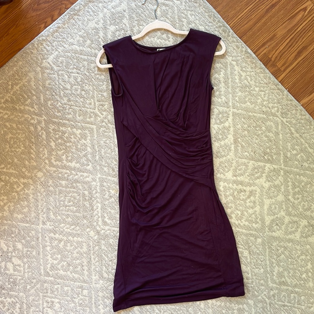 Plum modest dress